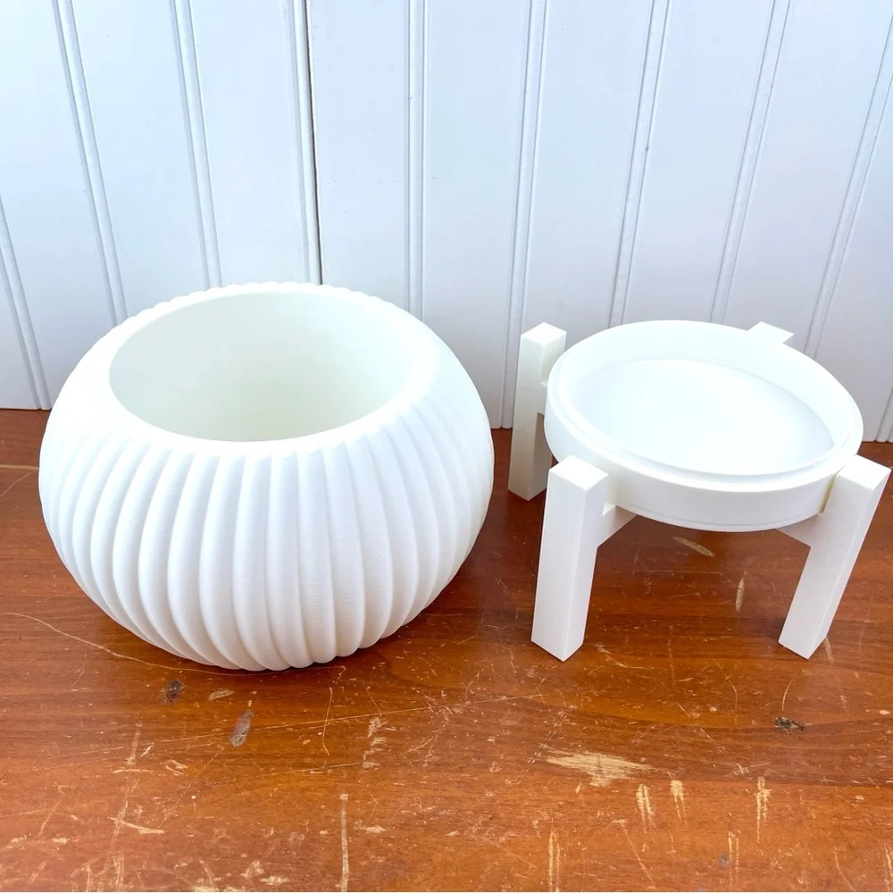 Indoor Planter Pot, The Roni Planter, 3D Printed, Houseplants Pot
